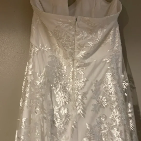 😍Lulu's! Elegant White Strapless Dress - Picture 5 of 7